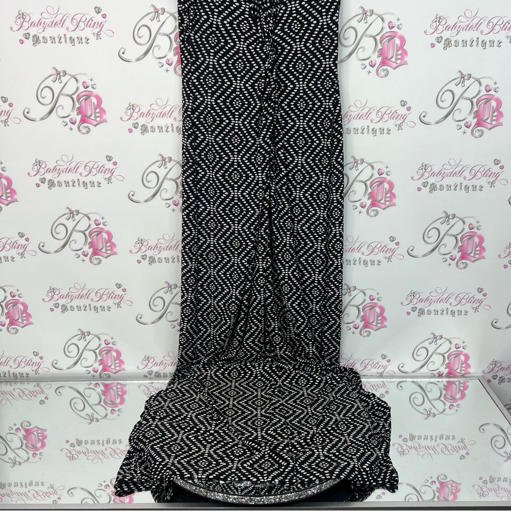 Tommy Bahama dress maxi long Aztec Black and White Patterned Maxi Dress - Picture 3 of 10